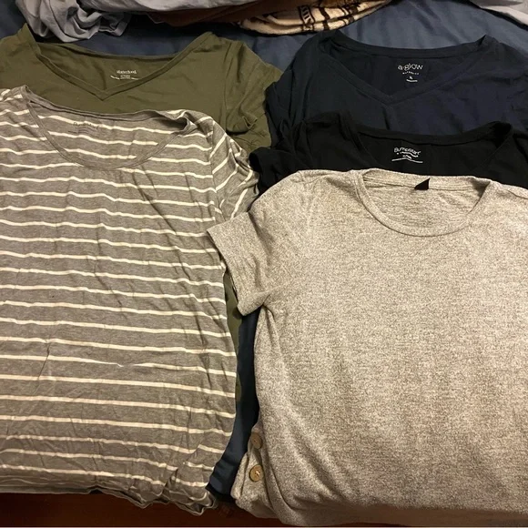 5 maternity T-Shirts in XL - Picture 1 of 3